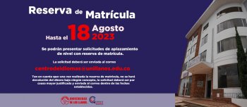 SOLICITUDES DE RESERVA DE MATRICULA 2023-2